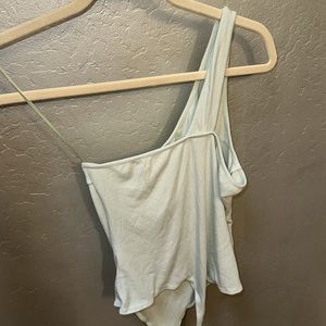 Elodie 1 shoulder tank top cutout thong bodysuit